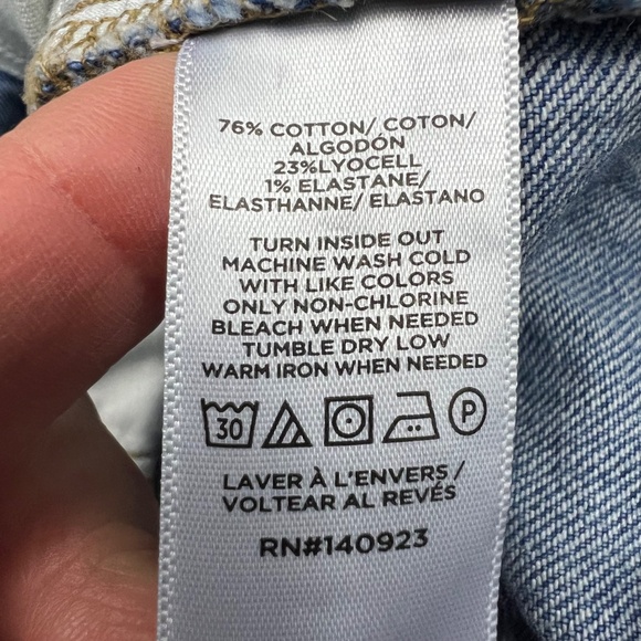 👖|•LOFT•| The Wide Leg Size High Rise Waist Size 10/30 Short (27 length) - Picture 6 of 9